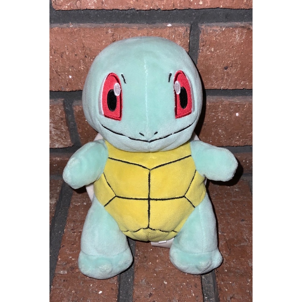 Pokemon Center Squirtle‎ Plush Stuffed Animal Green Yellow Water Type Toy 7 inch